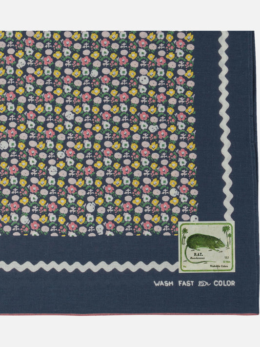KAPITAL Foulard "Skull & Flower" 25515892_UNI Blue 2