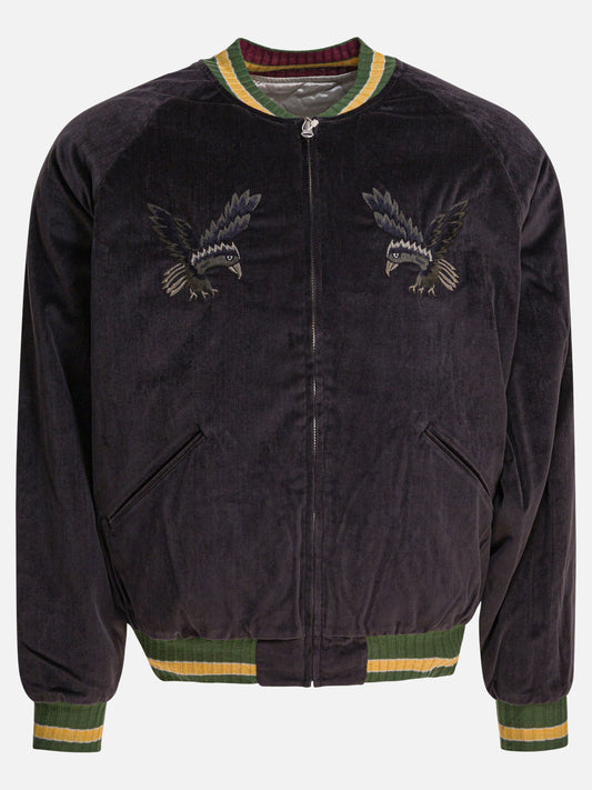 Bomber Embroidered  Nero - KAPITAL Uomo | PLP | VIETTI Online Store 
