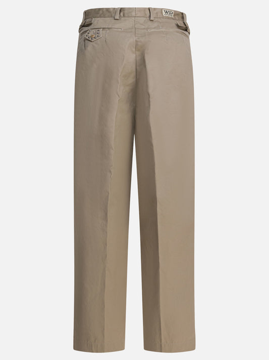 Leisure trousers Solid colour  Beige - KAPITAL Men | PDP | VIETTI Online Store | 2
