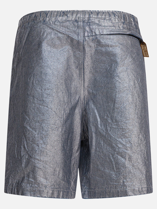 Drawstring shorts Solid colour  Silver - KAPITAL Men | PDP | VIETTI Online Store | 2
