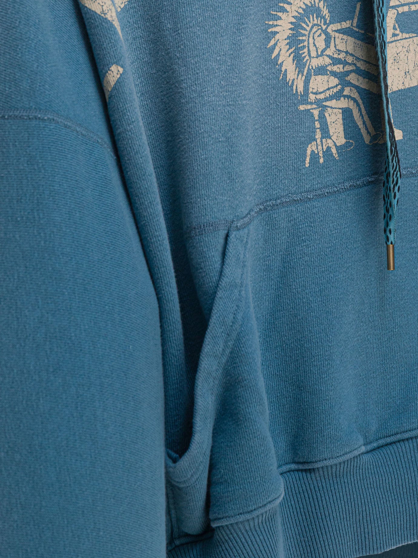 Hoodies Print  Blue - KAPITAL Men | PDP | VIETTI Online Store | thumbnail_4