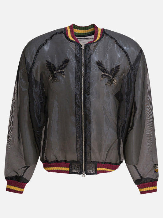 Bomber Embroidered  Nero - KAPITAL Uomo | PLP | VIETTI Online Store 
