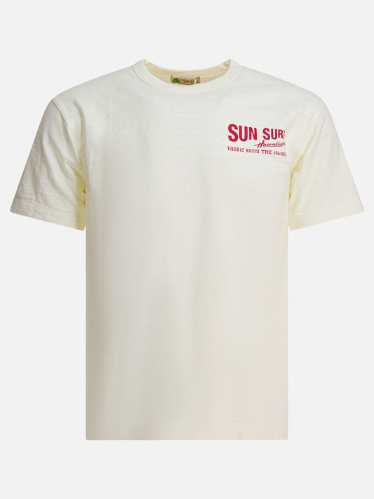 T-shirt girocollo Logo  Beige - Sun Surf Uomo | PLP | VIETTI Online Store 
