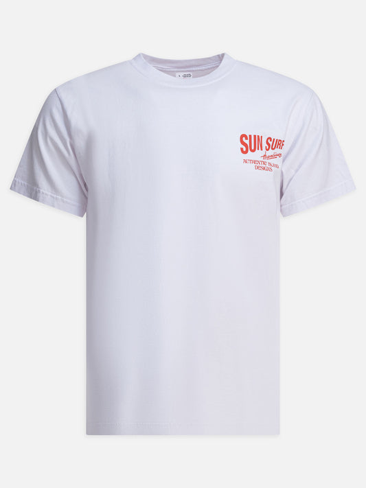 Crewneck t-shirts Logo  White - Sun Surf Men | PDP | VIETTI Online Store 
