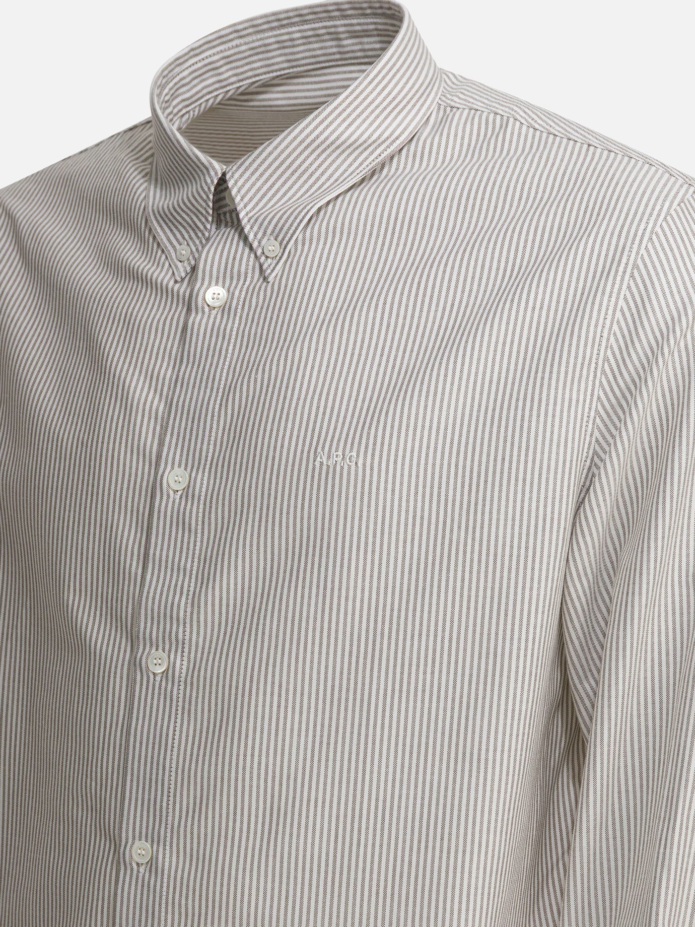 Casual shirts Striped  Green - A.P.C. Men | PDP | VIETTI Online Store | Zoom-Modal_4

