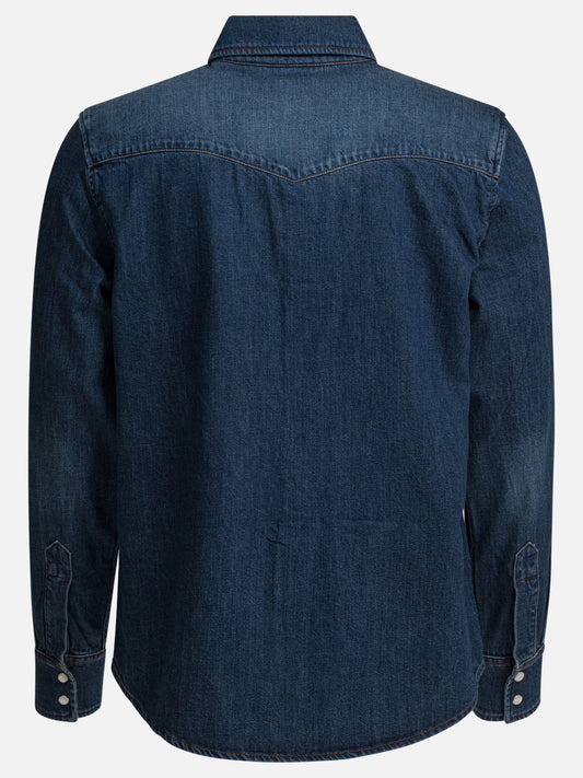 Casual shirts Solid colour  Blue - A.P.C. Men | PDP | VIETTI Online Store | 2
