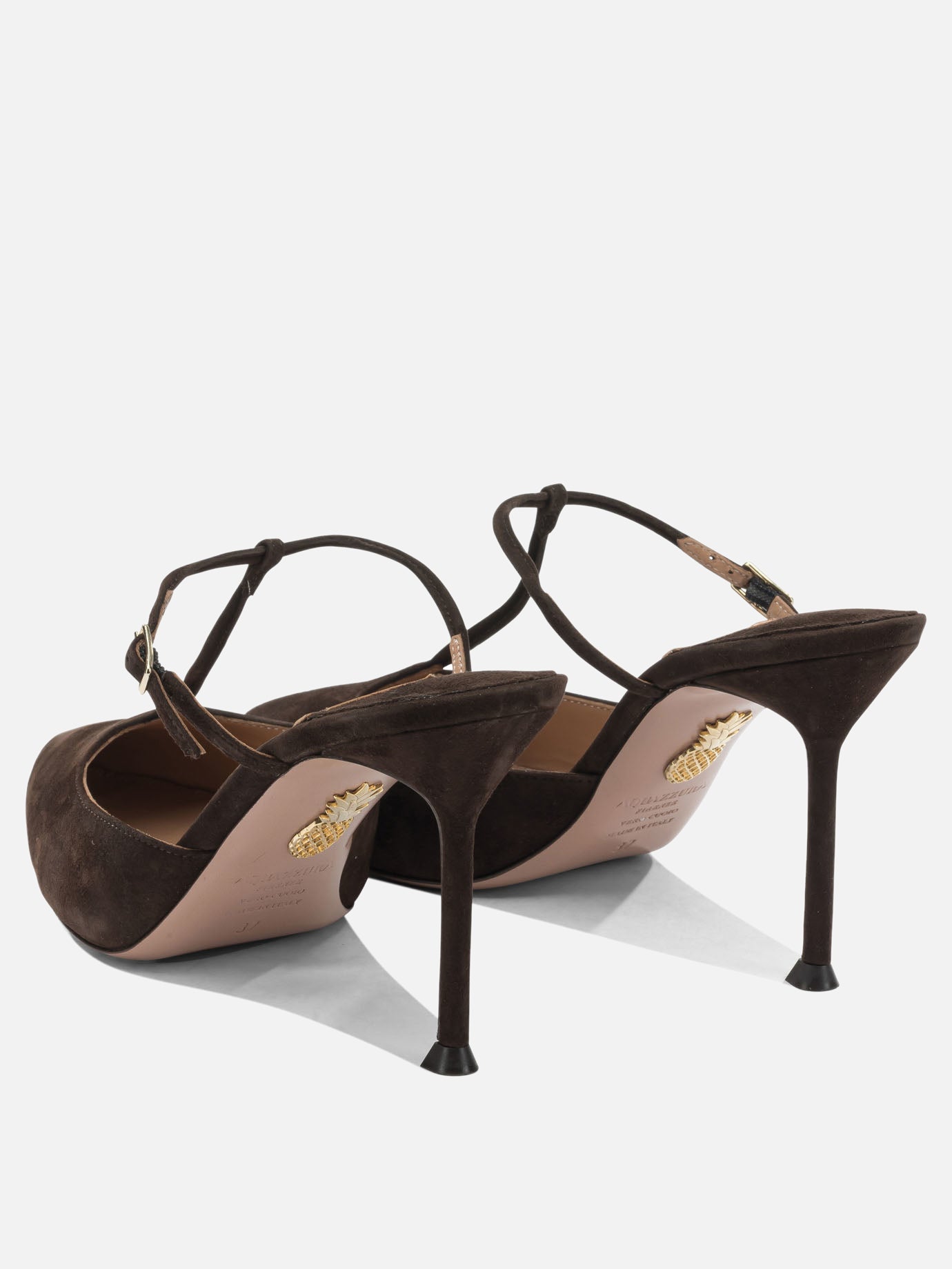 Mules 100% kid leather - 100% calf leather  Brown - Aquazzura Women | PDP | VIETTI Online Store | Zoom-Modal_4
