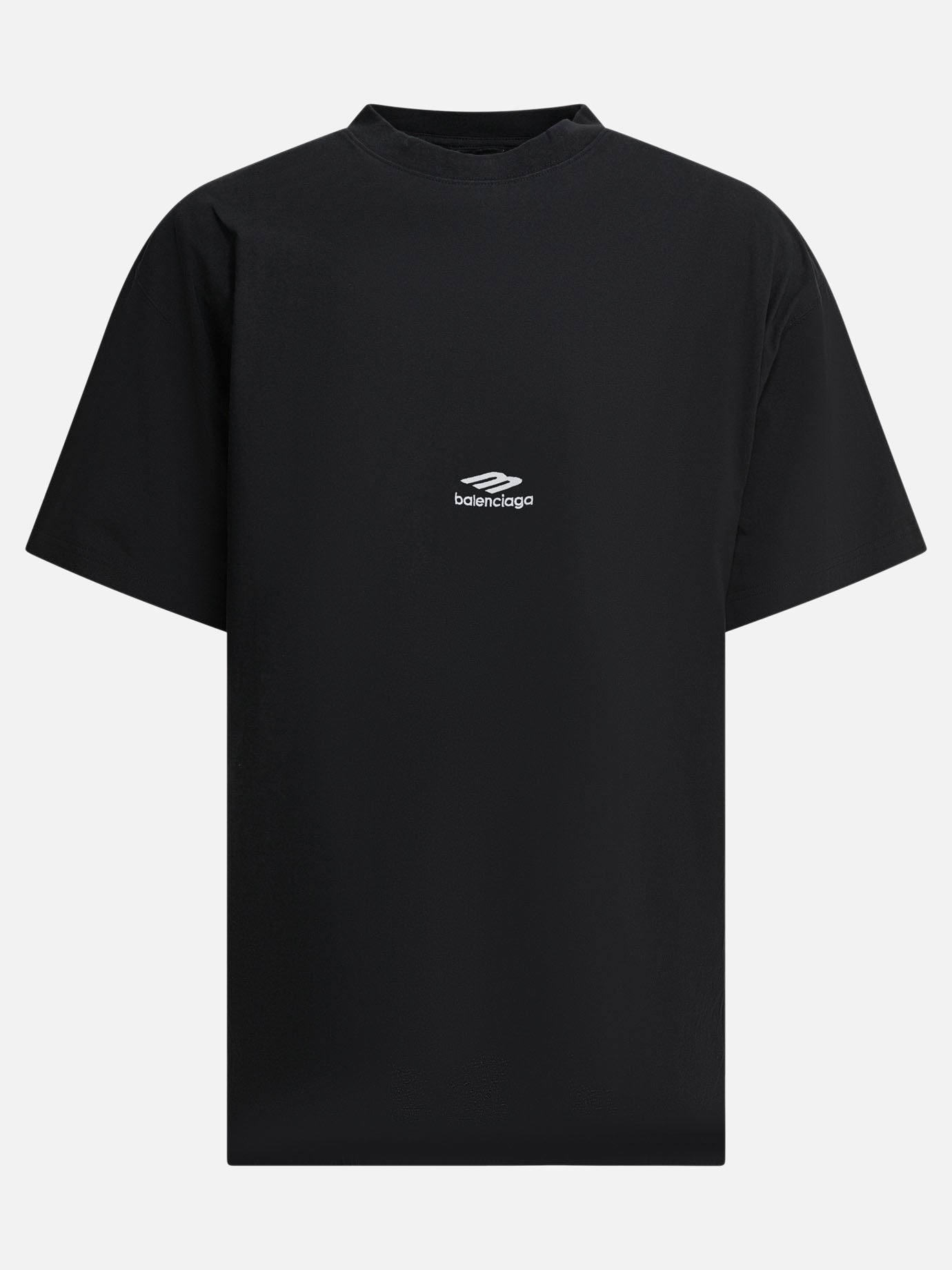 T-shirt girocollo Logo  Nero - Balenciaga Uomo | PDP | VIETTI Online Store | thumbnail