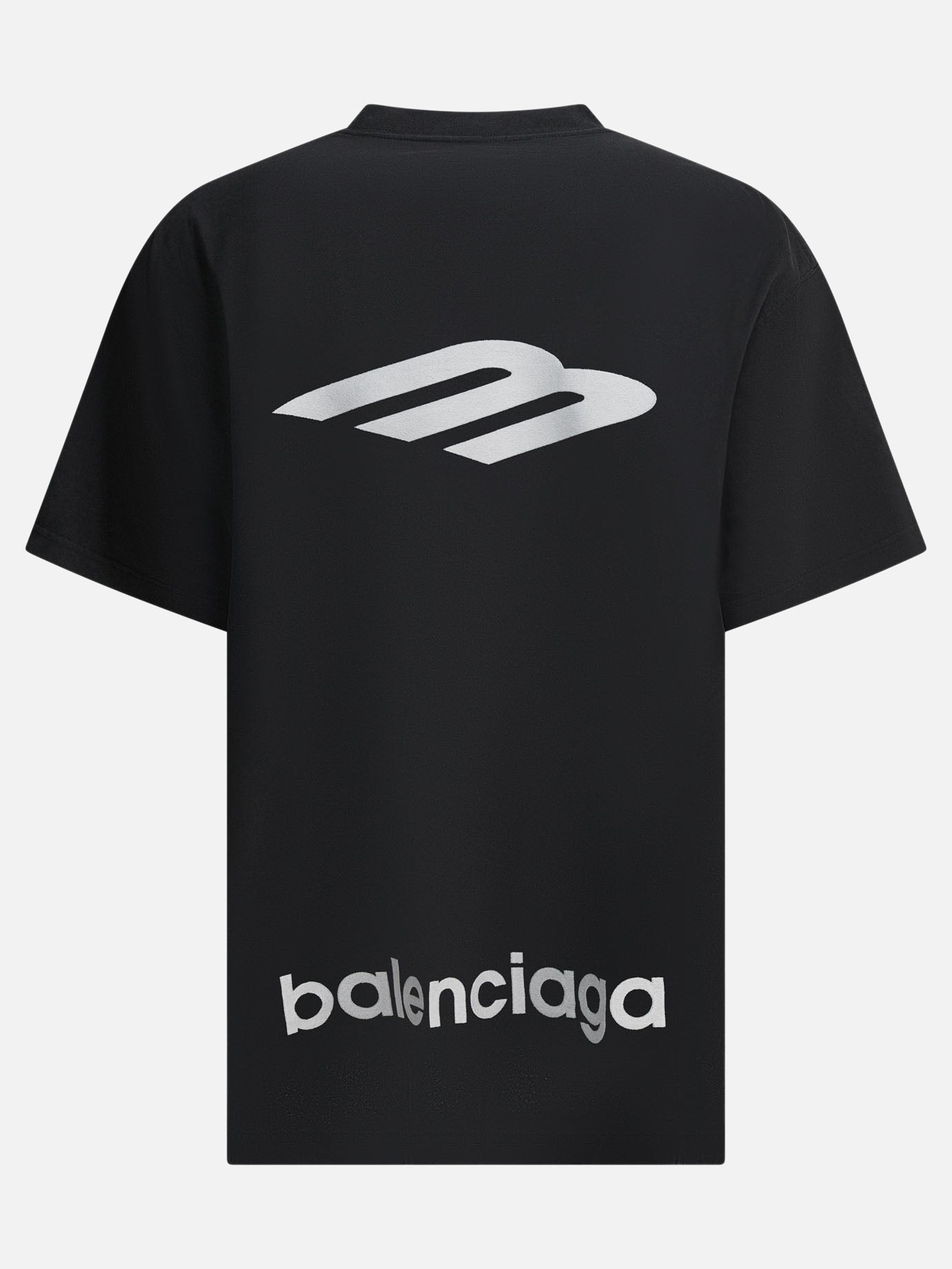 T-shirt girocollo Logo  Nero - Balenciaga Uomo | PDP | VIETTI Online Store | thumbnail_2