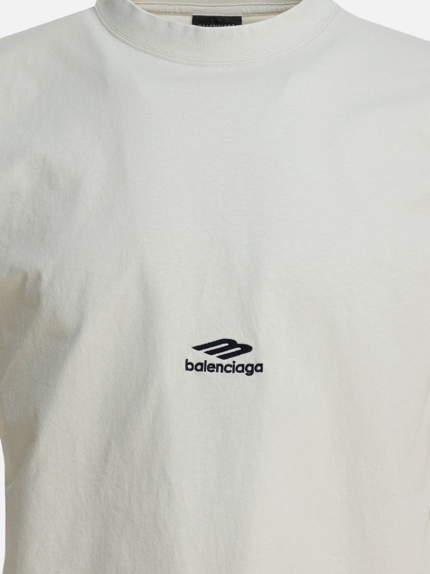 T-shirt girocollo Logo  Bianco - Balenciaga Uomo | PDP | VIETTI Online Store | thumbnail_3