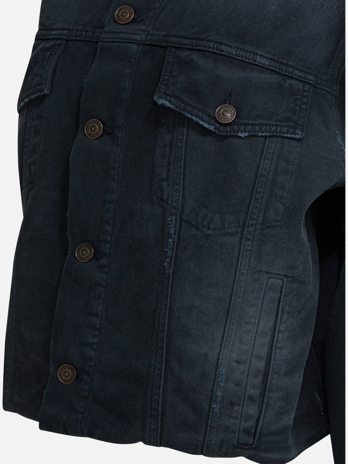 Denim jackets Solid colour  Blue - Balenciaga Women | PDP | VIETTI Online Store | thumbnail_4