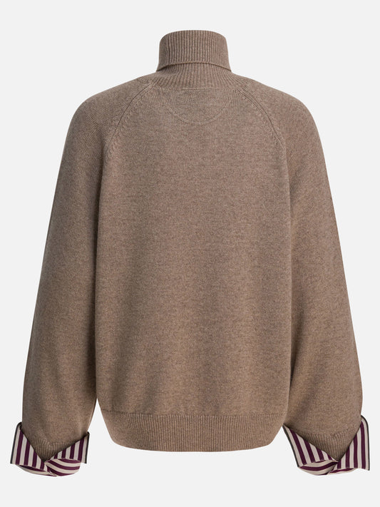 Maglioni dolcevita Solid colour  Marrone - Brunello Cucinelli Donna | PDP | VIETTI Online Store | 2
