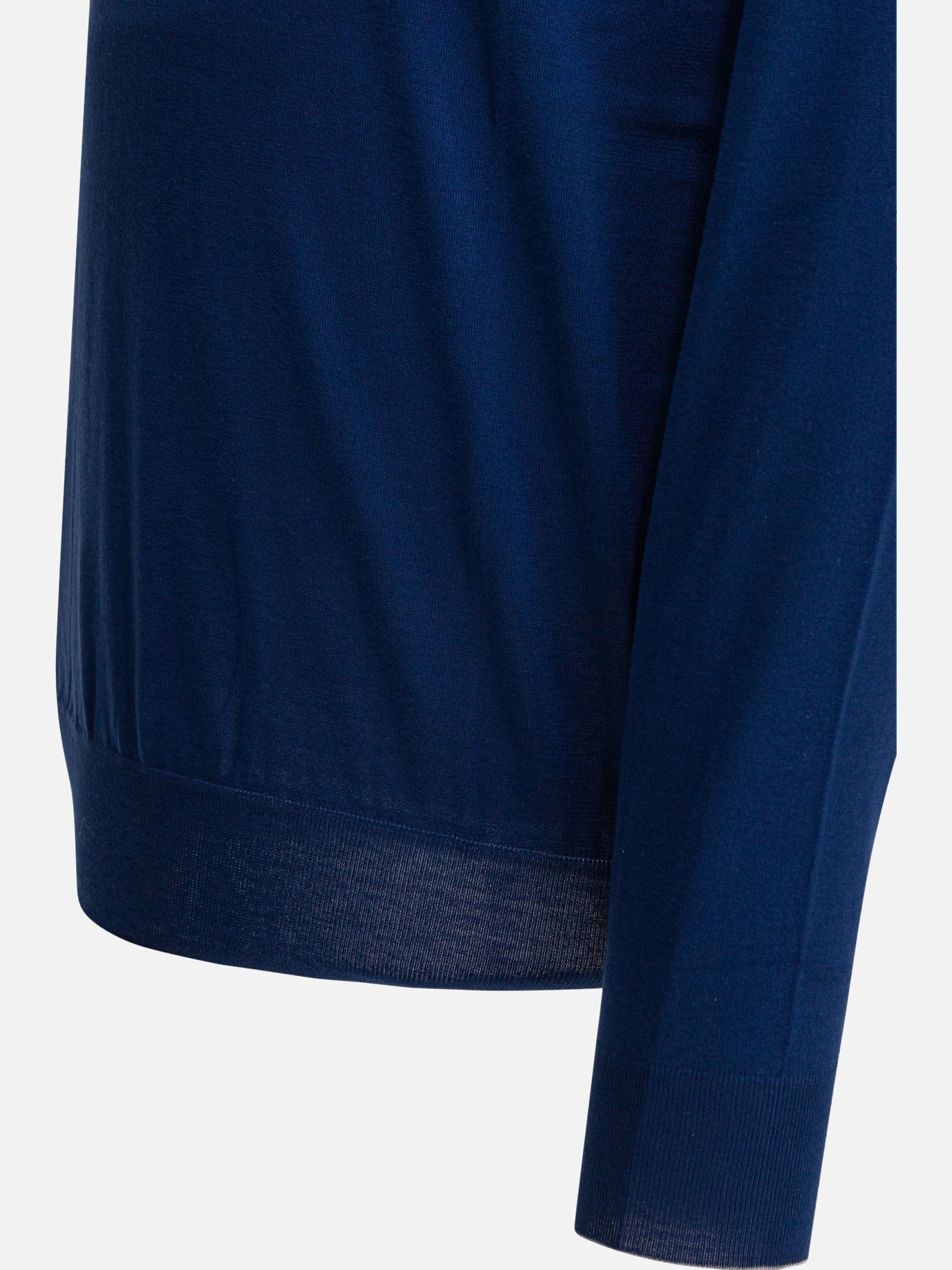 Crewneck sweaters Solid colour  Blue - Brunello Cucinelli Men | PDP | VIETTI Online Store | Zoom-Modal_4
