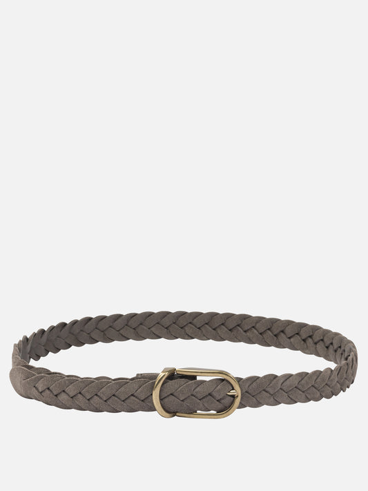 Cinture in pelle 100% suede  Marrone - Brunello Cucinelli Uomo | VIETTI Online Store 
