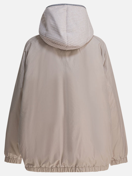 Piumini corti Solid colour  Grigio - Brunello Cucinelli Donna | PDP | VIETTI Online Store | 2
