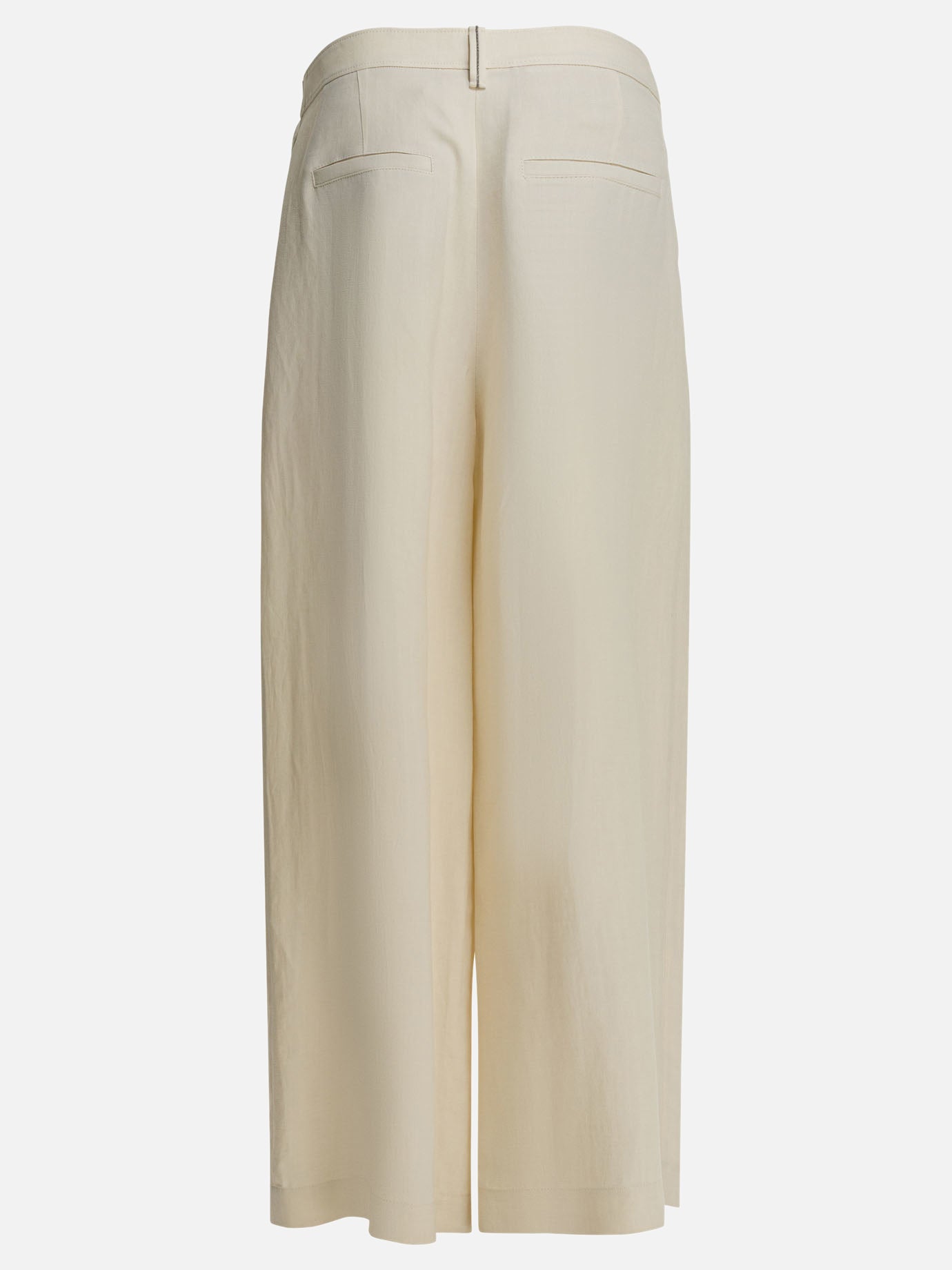Tailored trousers Solid colour  White - Brunello Cucinelli Women | PDP | VIETTI Online Store | Zoom-Modal_2
