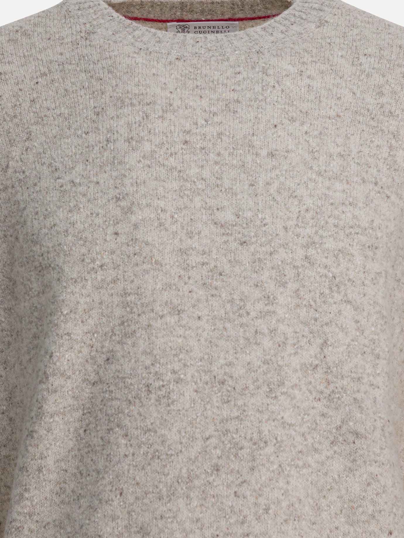 Maglioni girocollo Solid colour  Grigio - Brunello Cucinelli Uomo | PDP | VIETTI Online Store | thumbnail_3