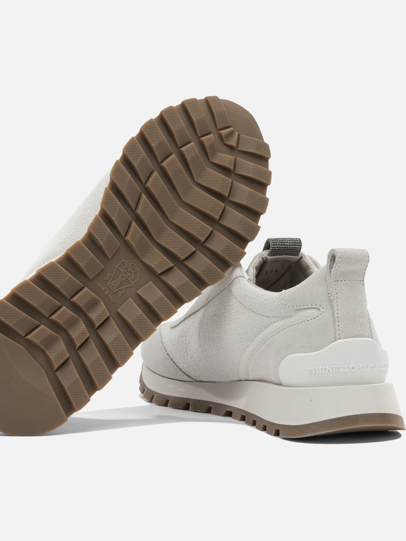 Low top sneakers 63% cotton 37% linen - 100% rubber  White - Brunello Cucinelli Women | PDP | VIETTI Online Store | Zoom-Modal_5
