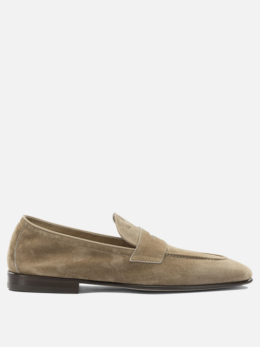 Loafers 100% suede - 100% leather  Beige - Brunello Cucinelli Men | PLP | VIETTI Online Store 
