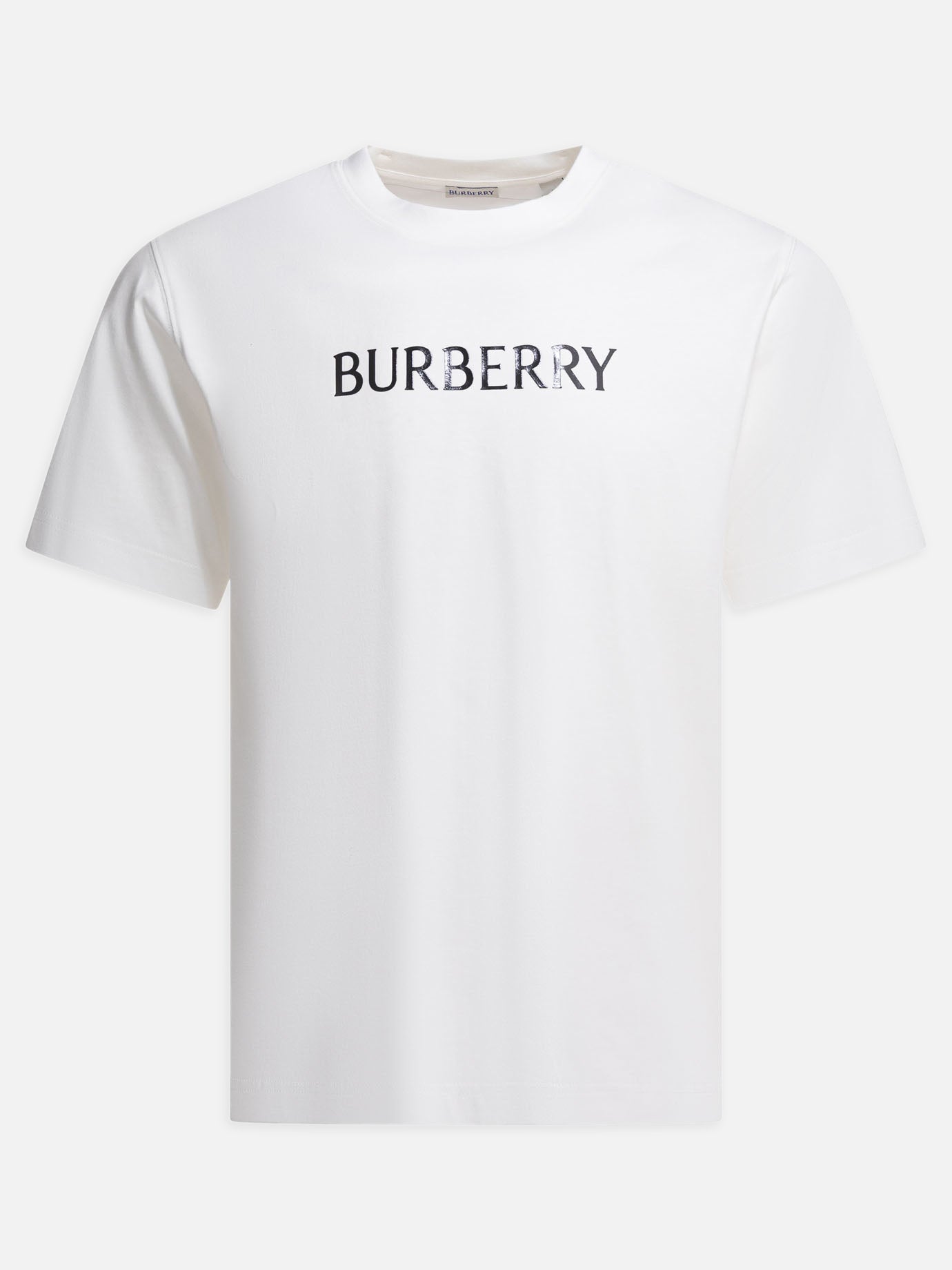 T-shirt girocollo Logo  Bianco - Burberry Uomo | PDP | VIETTI Online Store | Zoom-Modal
