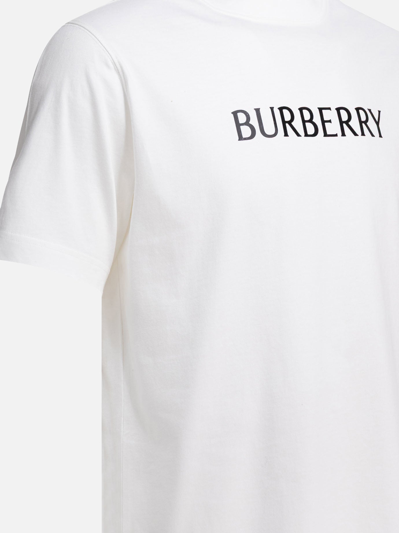 T-shirt girocollo Logo  Bianco - Burberry Uomo | PDP | VIETTI Online Store | Zoom-Modal_4
