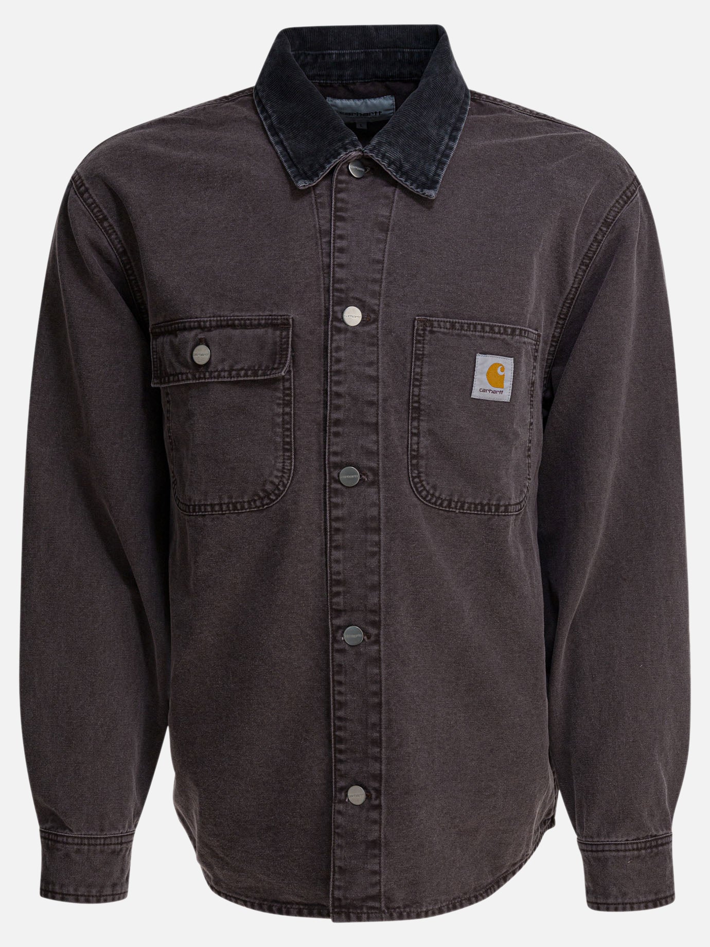 Overshirt jackets Solid colour  Brown - Carhartt WIP Men | PDP | VIETTI Online Store | thumbnail