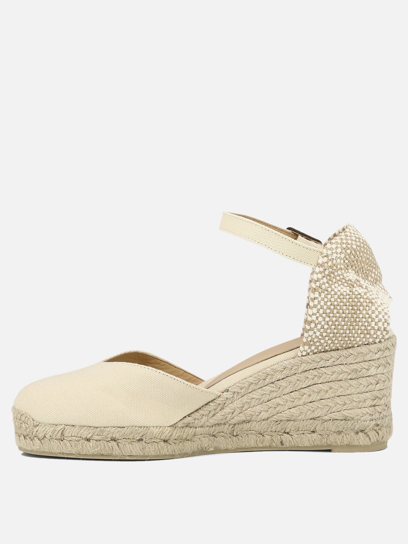 Heeled espadrilles 100% organic cotton - 100% rubber  Beige - Castañer Women | PDP | VIETTI Online Store | Zoom-Modal_3
