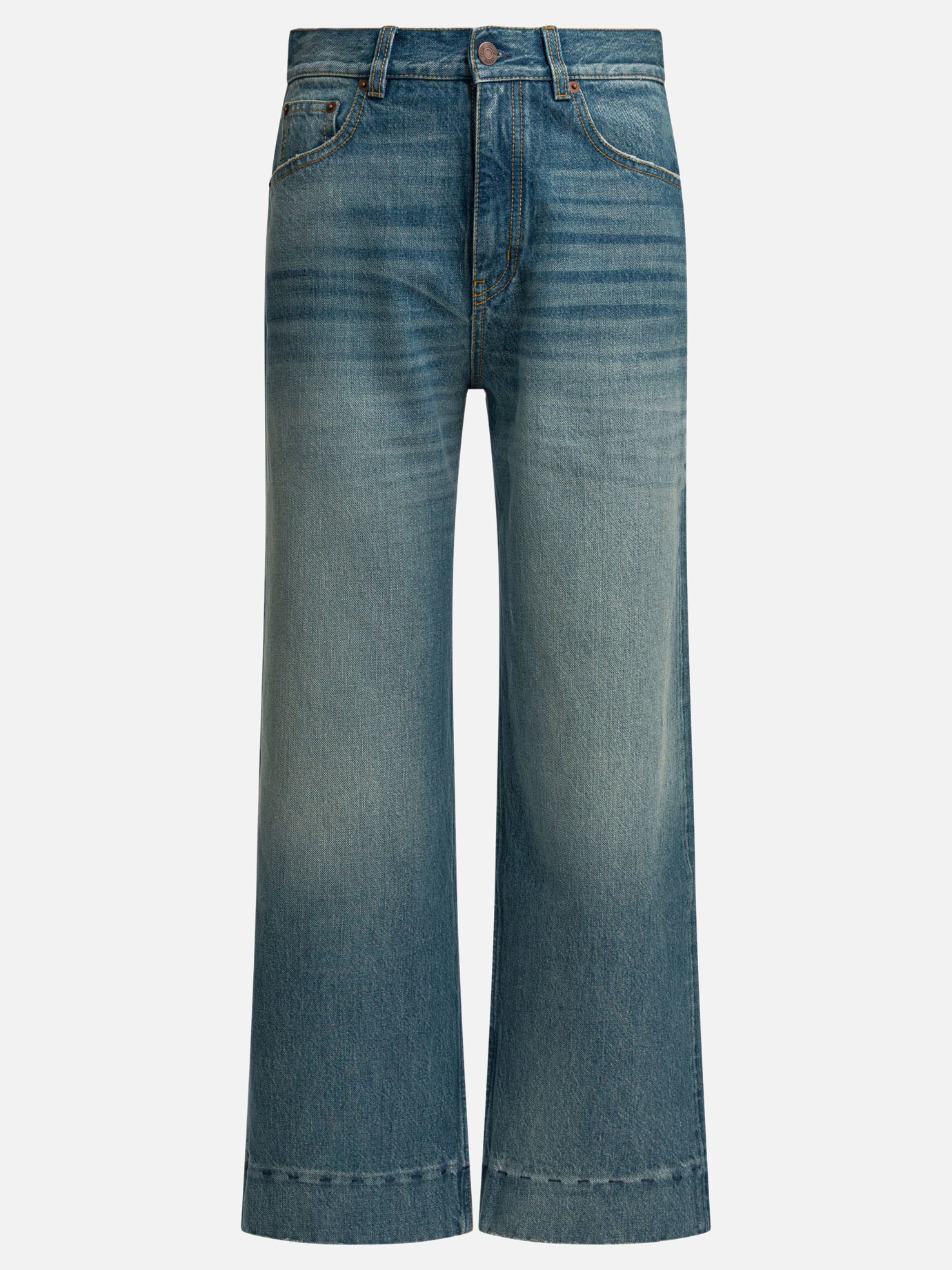 Wide-leg jeans Solid colour  Blue - Chloé Women | PDP | VIETTI Online Store | thumbnail