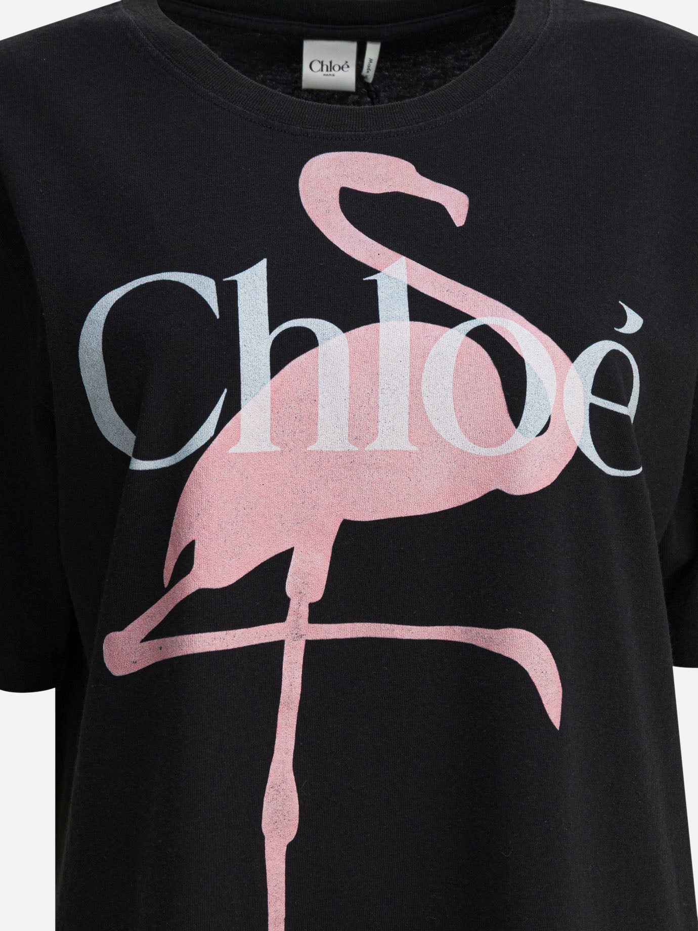 Crewneck t-shirts Logo  Black - Chloé Women | PDP | VIETTI Online Store | Zoom-Modal_3
