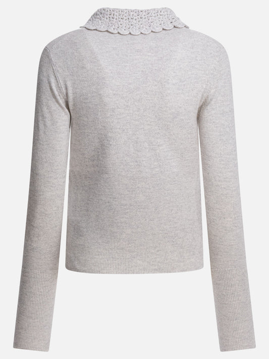 Cardigans Logo  Grey - Chloé Women | PDP | VIETTI Online Store | 2
