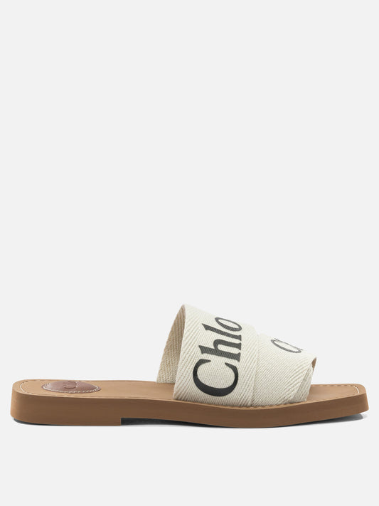 Flat sandals 100%ethylene vinyl acetate - 95% ethylene vinyl acetate 5% cow leather  White - Chloé Women | PLP | VIETTI Online Store 
