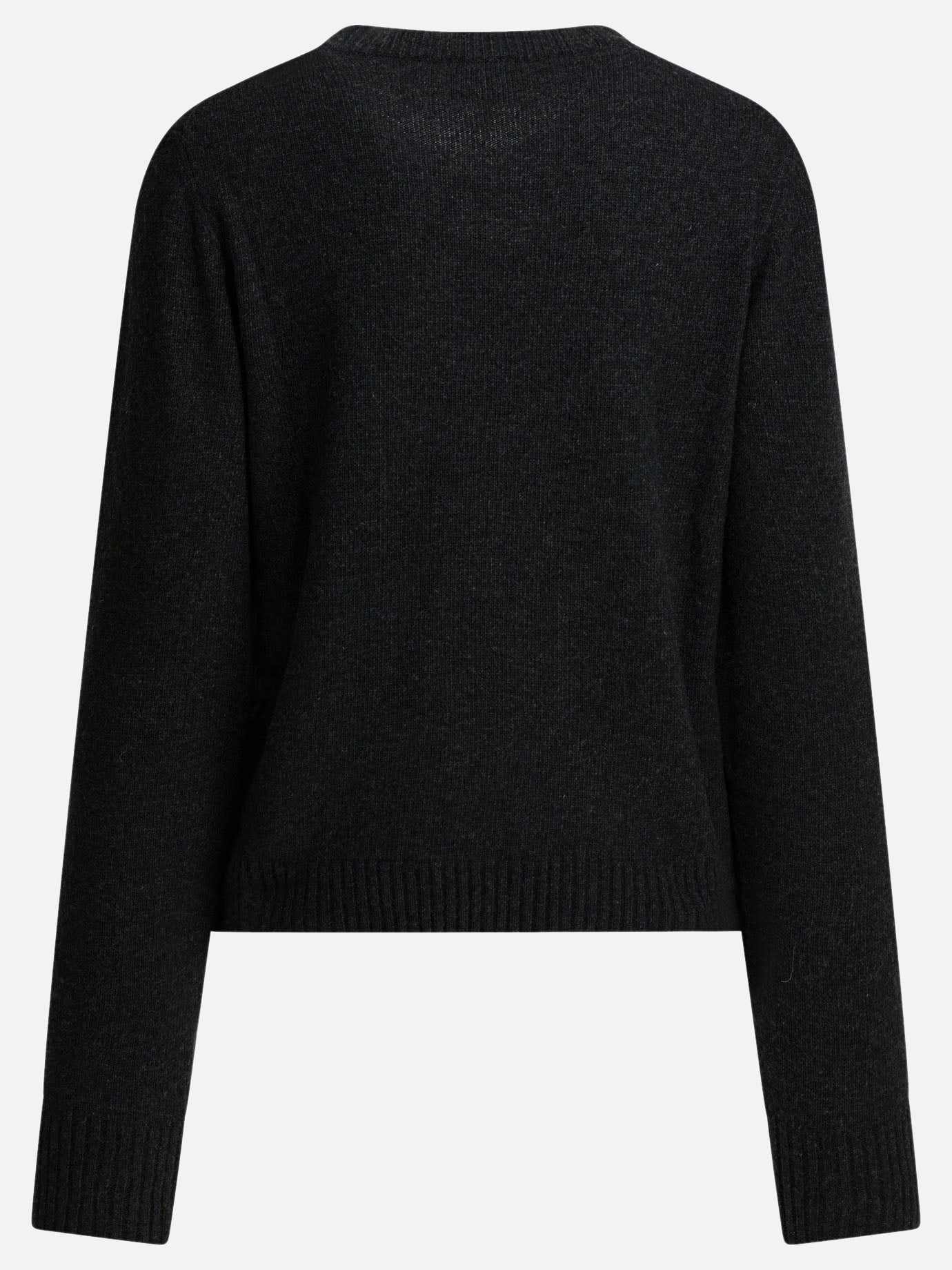 Crewneck sweaters 45% wool 35% recycled wool 20% recycled polyamide  Black - Ganni Women | PDP | VIETTI Online Store | thumbnail_2