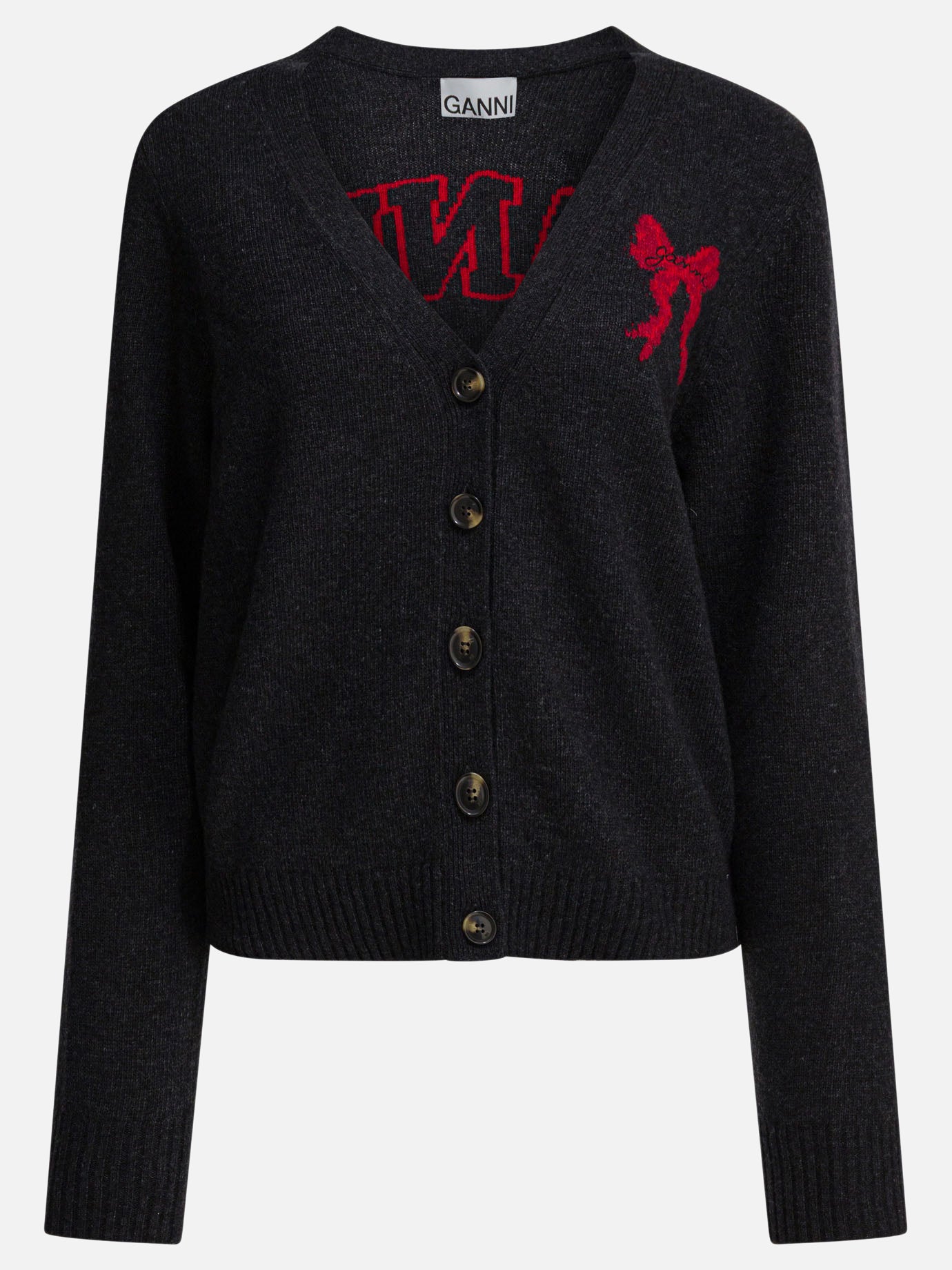 Cardigan Graphics  Nero - Ganni Donna | PDP | VIETTI Online Store | Zoom-Modal
