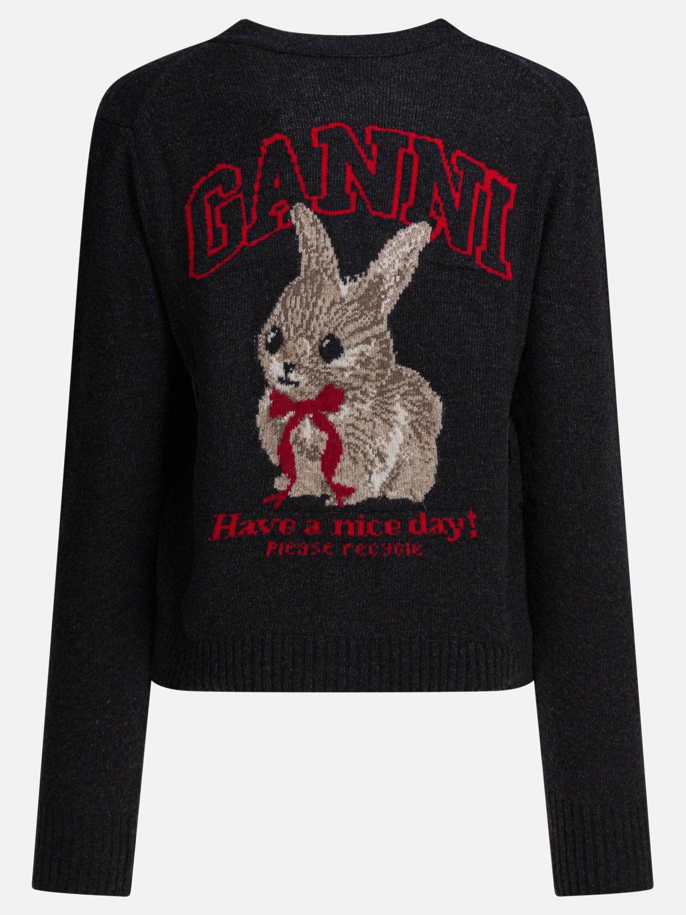 Cardigan Graphics  Nero - Ganni Donna | PDP | VIETTI Online Store | Zoom-Modal_2
