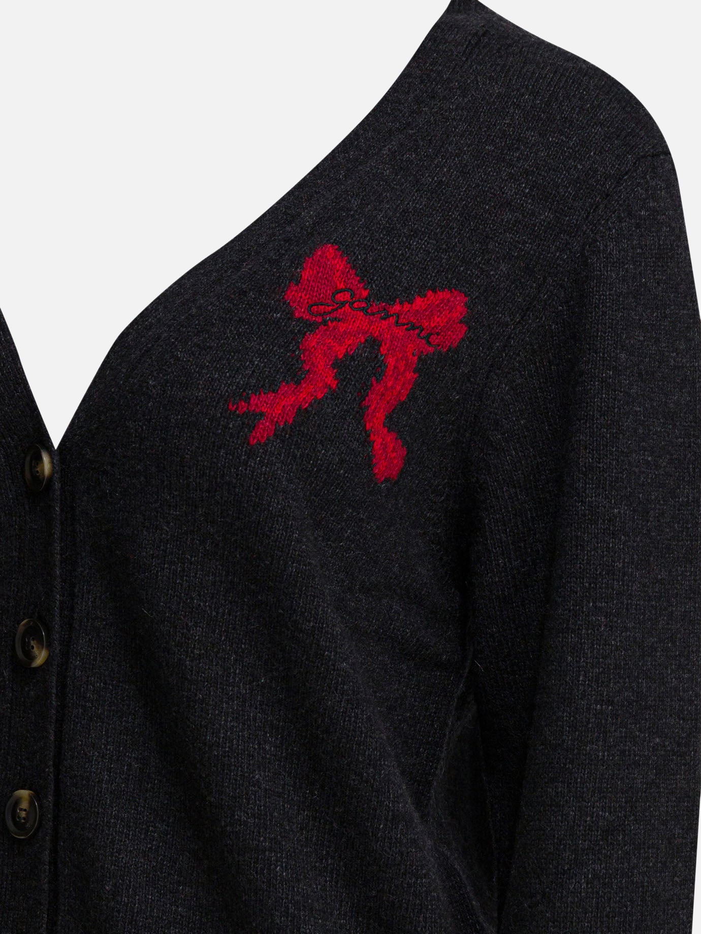 Cardigan Graphics  Nero - Ganni Donna | PDP | VIETTI Online Store | Zoom-Modal_3
