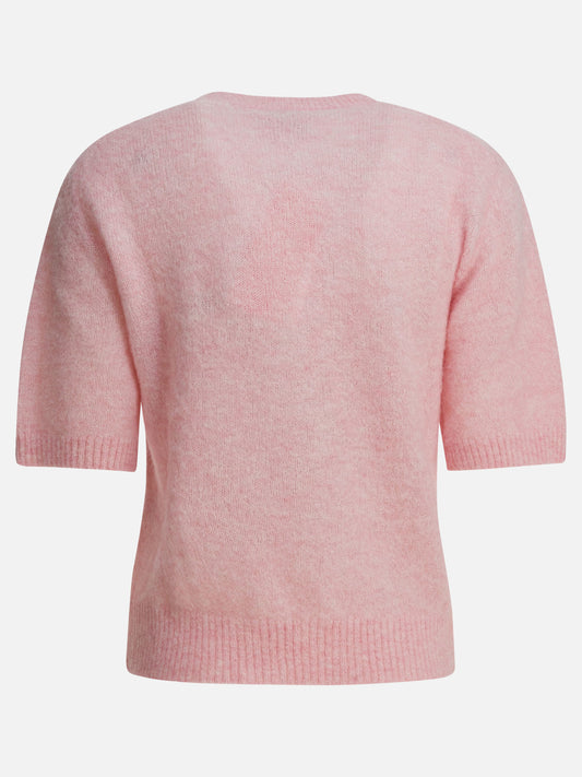 Crewneck sweaters Logo  Pink - Ganni Women | PLP | VIETTI Online Store | 2
