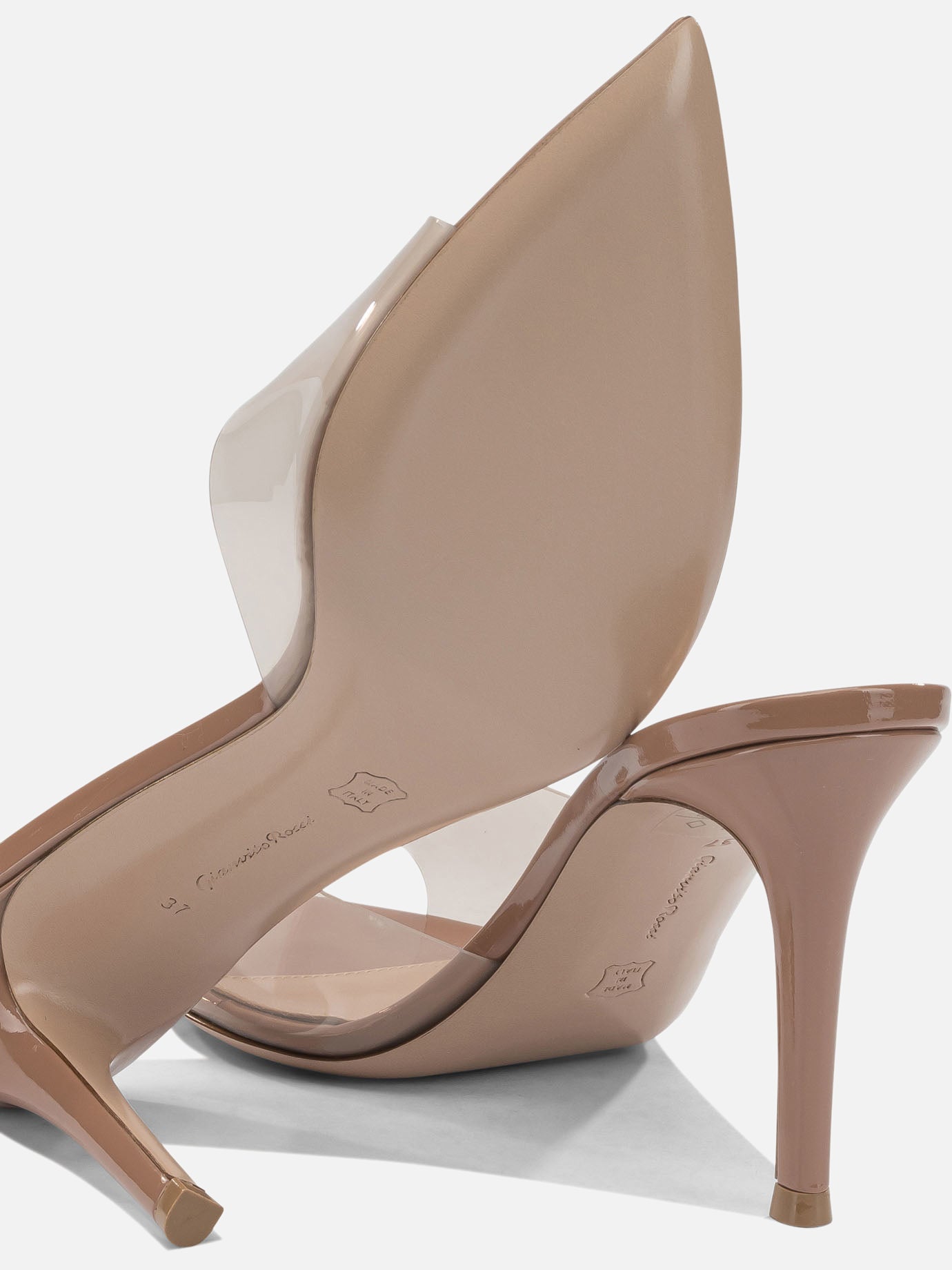 Heeled sandals 100% thermoplastic polyurethane - 100% leather  Beige - Gianvito Rossi Women | PDP | VIETTI Online Store | Zoom-Modal_5
