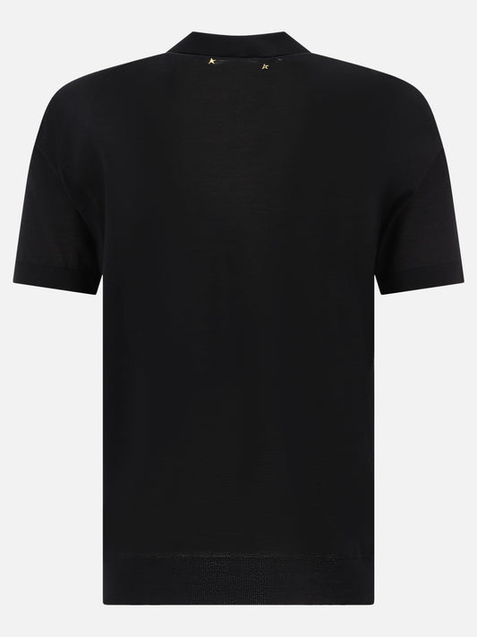 Polo shirts with buttons Solid colour  Black - Golden Goose Men | PLP | VIETTI Online Store | 2
