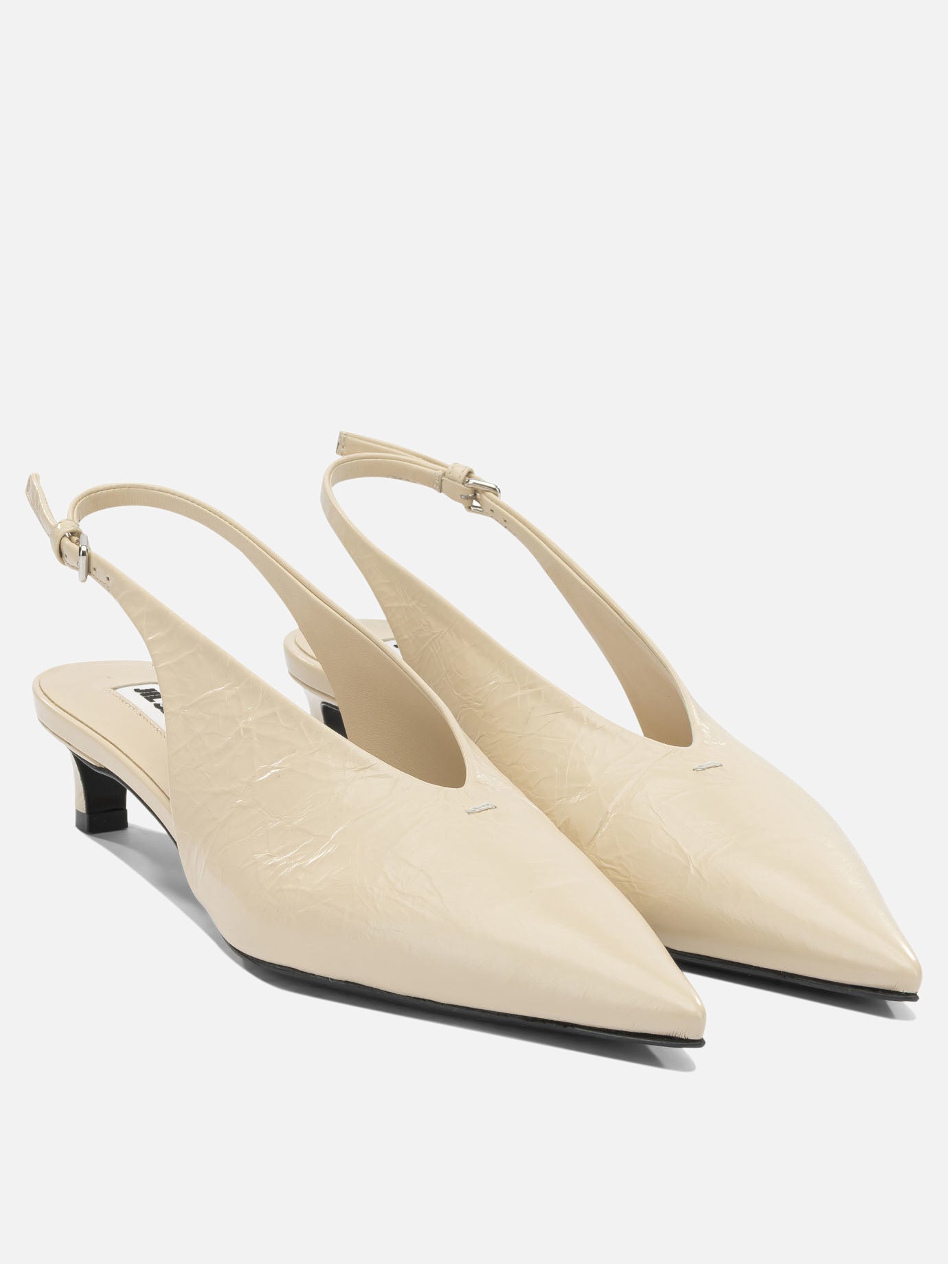 Slingback 100% calf leather - 100% calf leather  Beige - Jil Sander Donna | PDP | VIETTI Online Store | thumbnail_2
