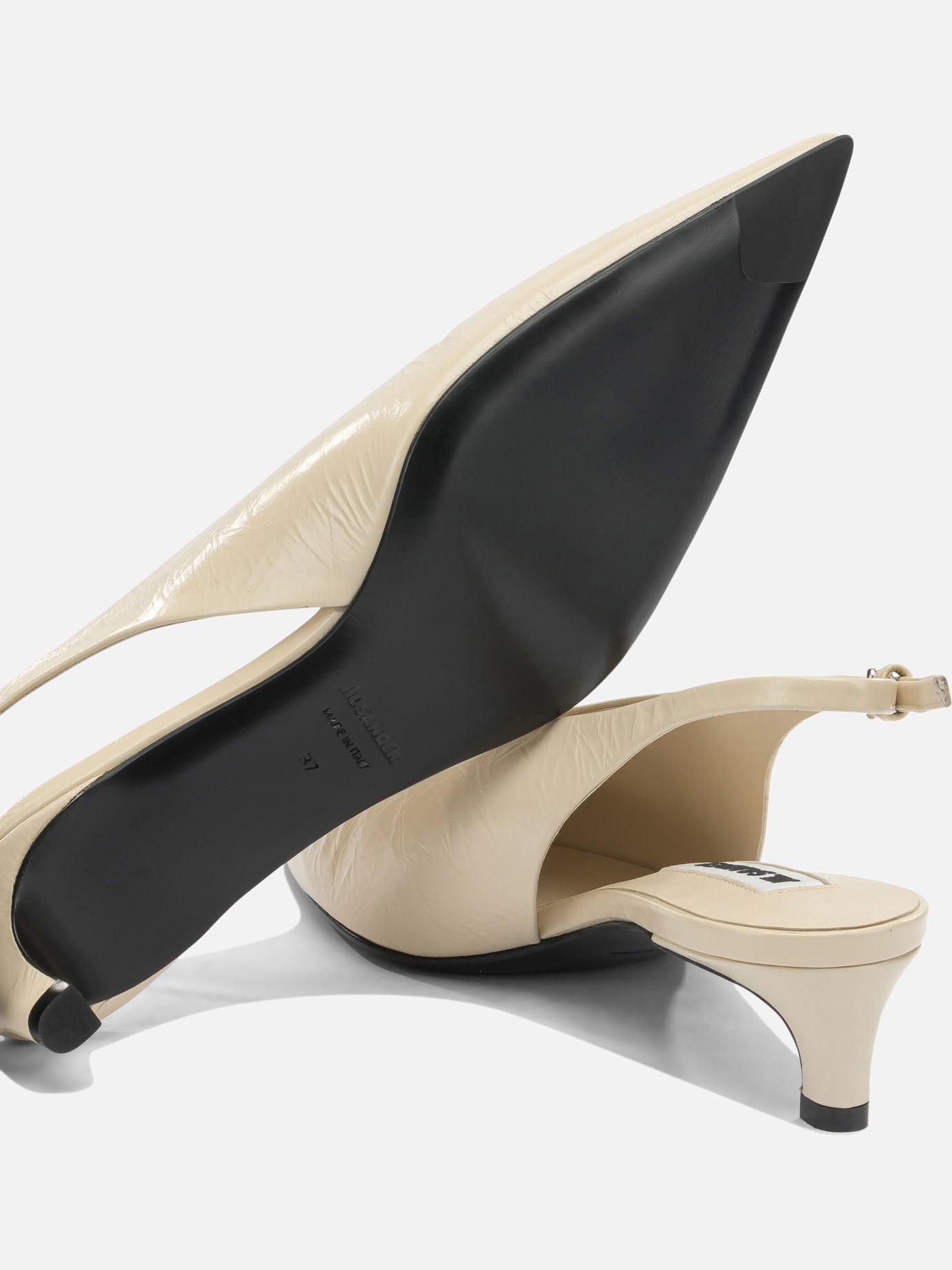 Slingback 100% calf leather - 100% calf leather  Beige - Jil Sander Donna | PDP | VIETTI Online Store | thumbnail_5