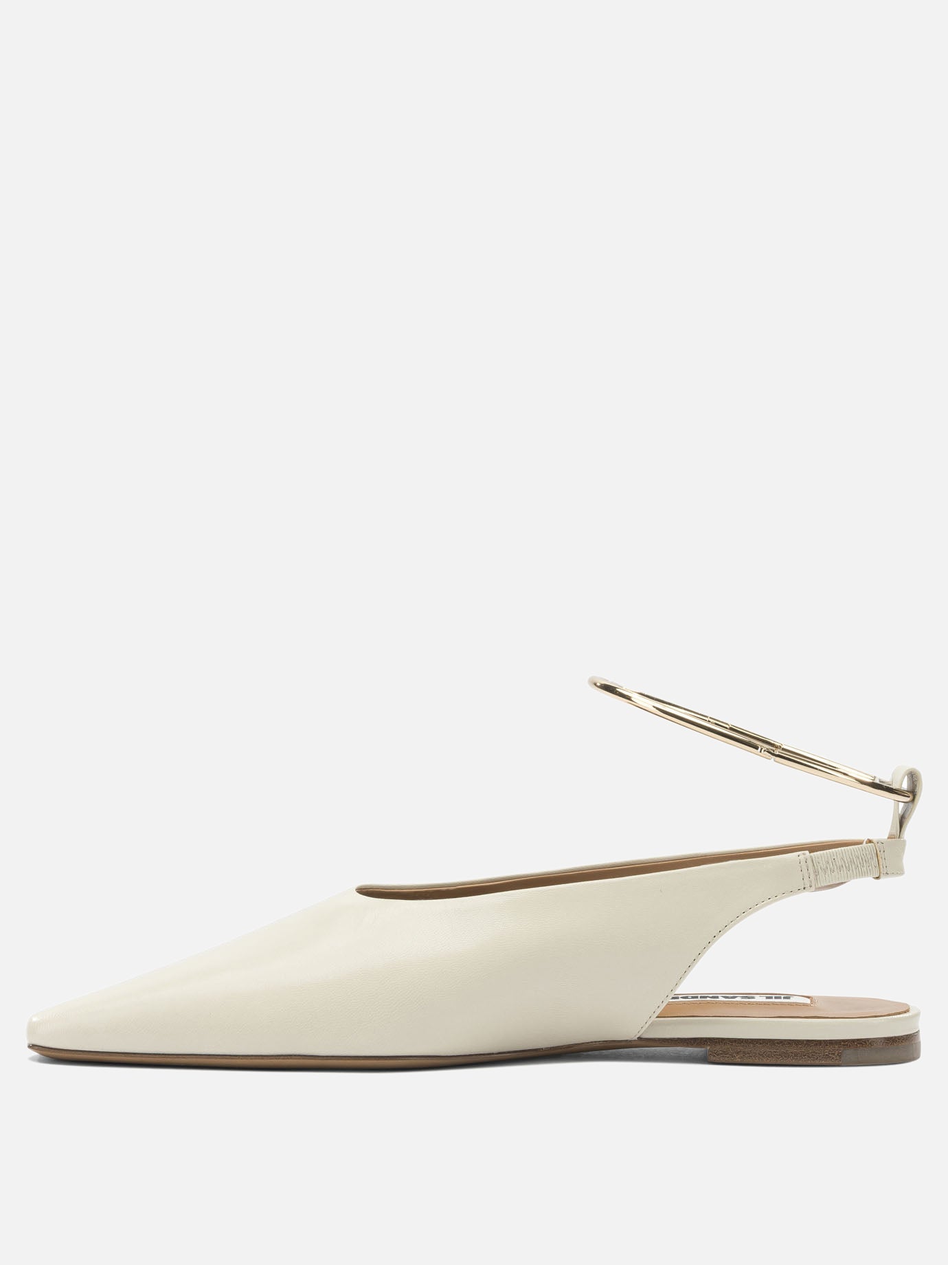 Classic ballet flats 100% goat leather - 100% calf leather  Beige - Jil Sander Women | PDP | VIETTI Online Store | thumbnail_3