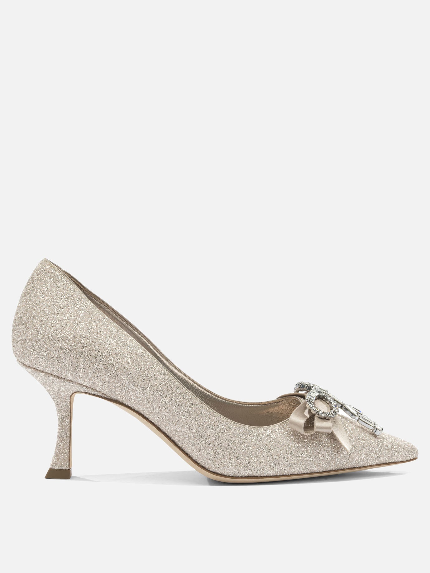 Pumps 75% textile 5% leather 5% crystal 5% salpa 5% plastic 5% metal - 100% calf  Gold - Jimmy Choo Women | PDP | VIETTI Online Store | thumbnail