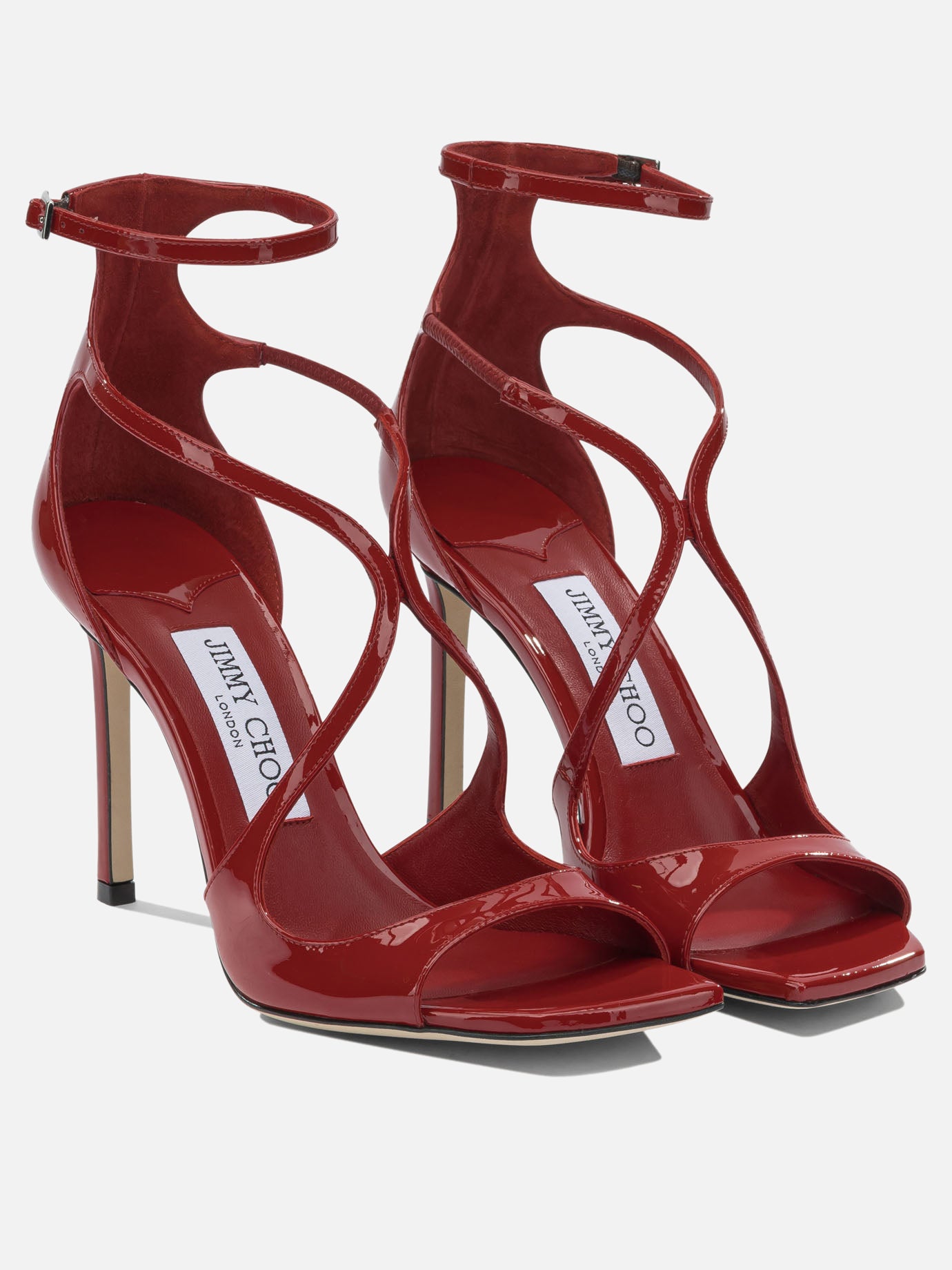 Heeled sandals 85% leather 5% salpa 5% plastic 5% metal - 100% calf  Red - Jimmy Choo Women | PDP | VIETTI Online Store | Zoom-Modal_2
