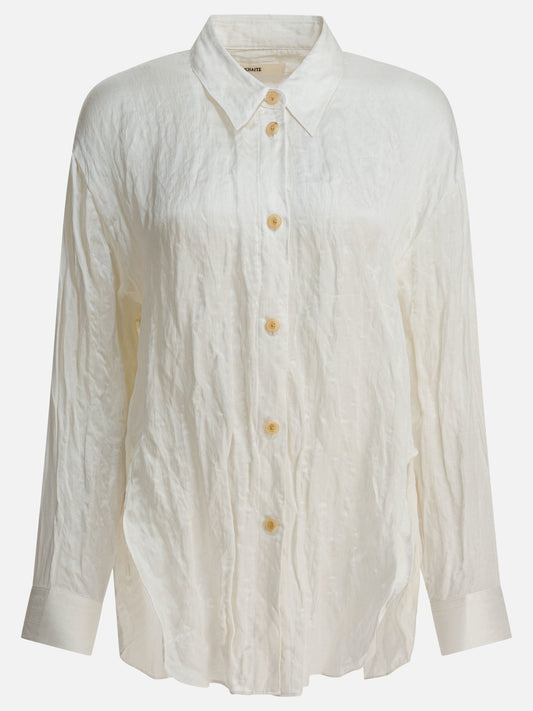 Casual shirts Solid colour  Grey - Khaite Women | VIETTI Online Store 
