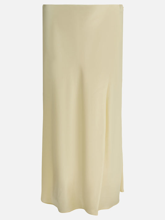 Midi skirts Solid colour  Yellow - Khaite Women | VIETTI Online Store 
