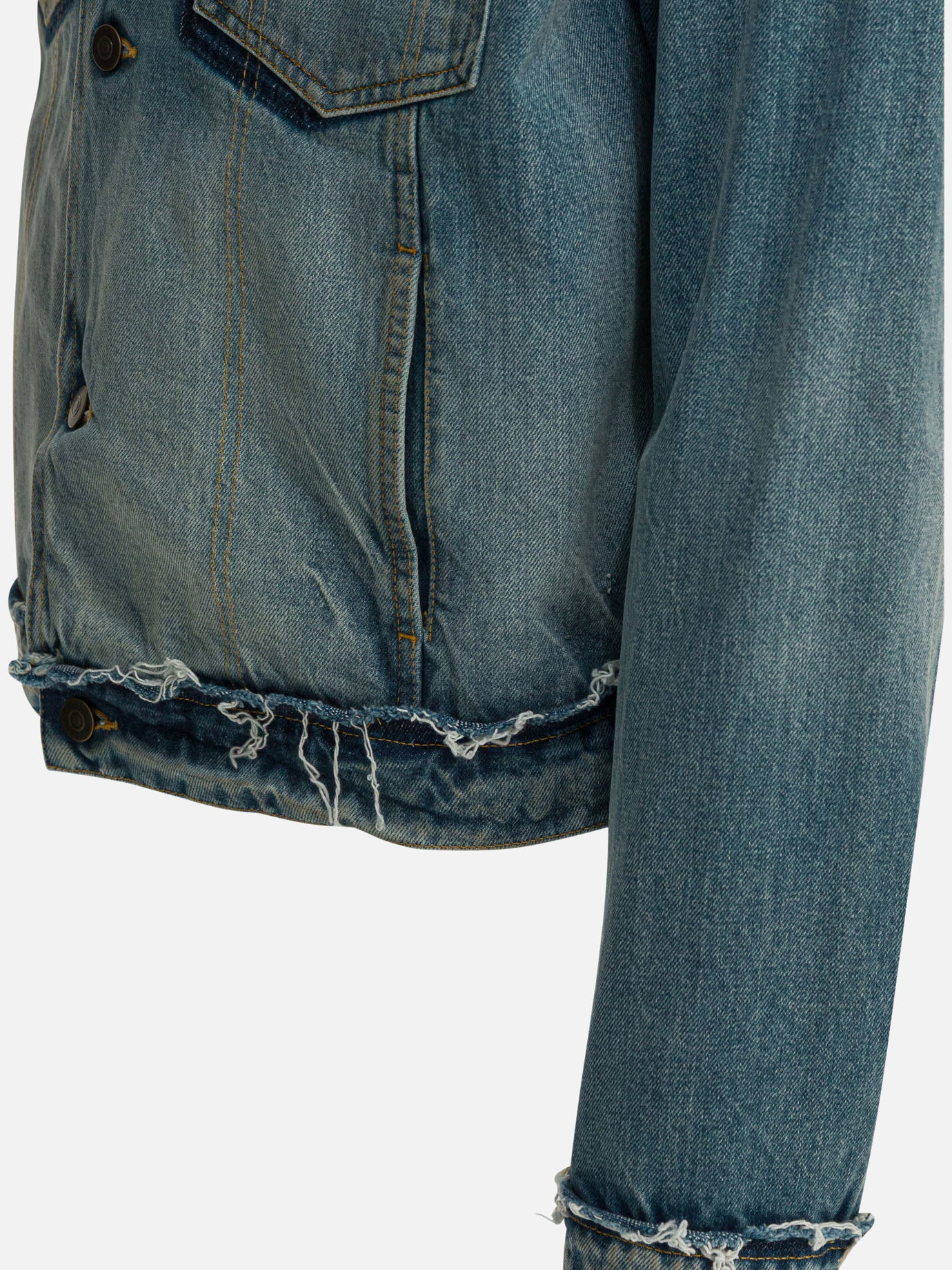 Denim jackets Solid colour  Blue - Maison Margiela Men | PDP | VIETTI Online Store | Zoom-Modal_4
