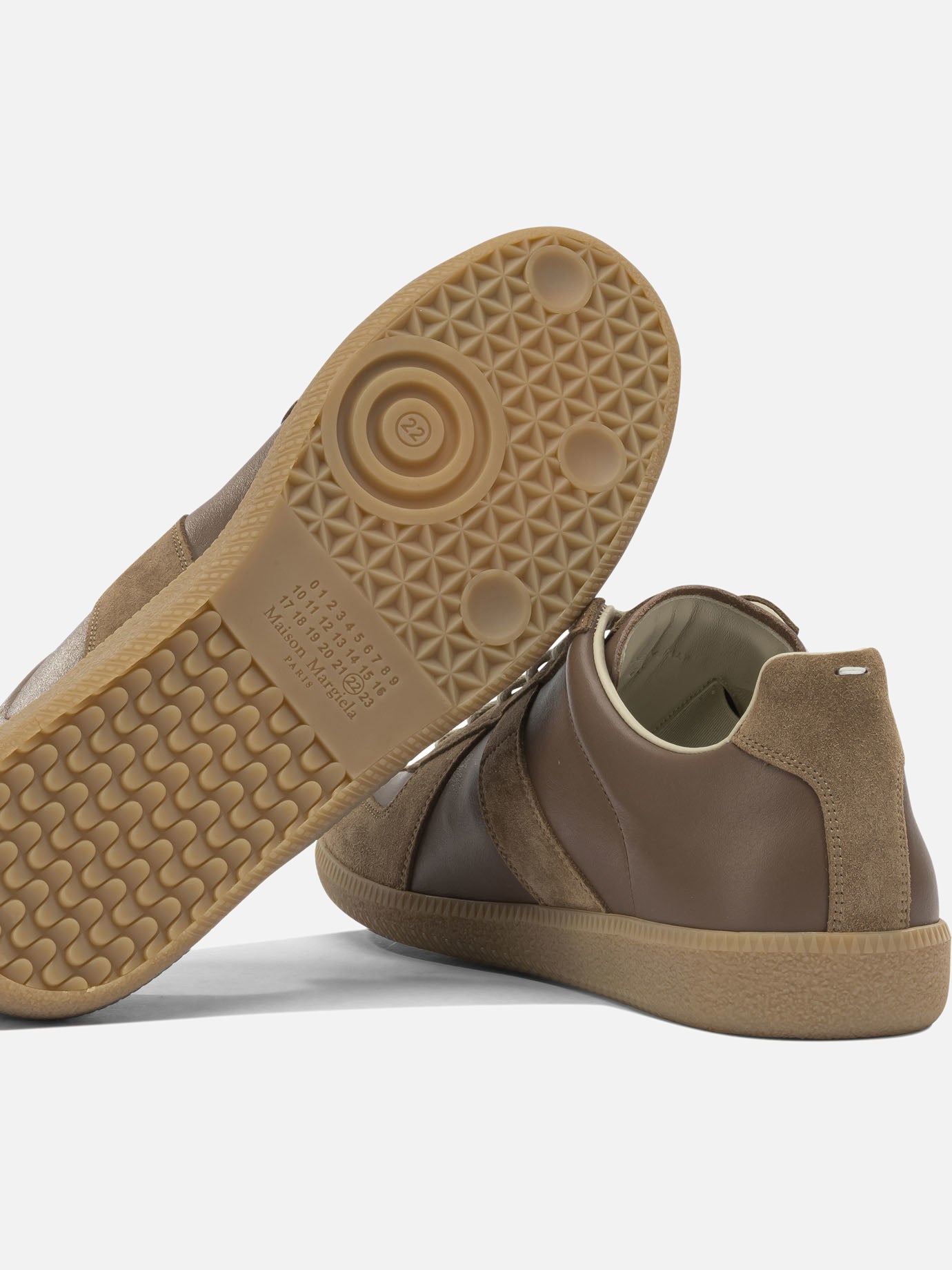Low top sneakers 100% calf leather - 100% rubber  Brown - Maison Margiela Men | PDP | VIETTI Online Store | Zoom-Modal_5

