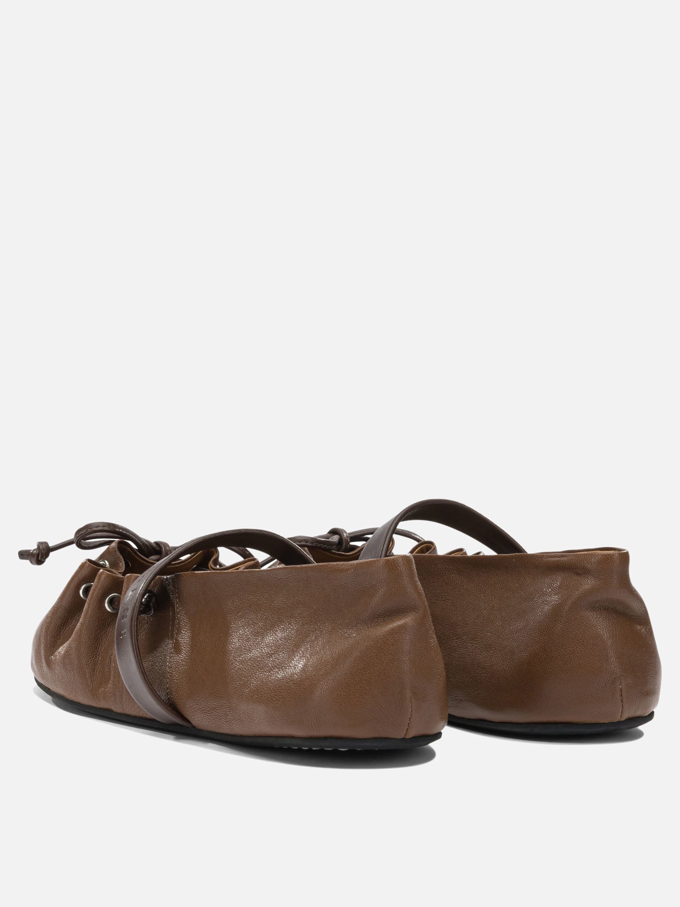 Mary Jane ballet flats 100% ovine leather - 100% rubber  Brown - Marni Women | PDP | VIETTI Online Store | Zoom-Modal_4
