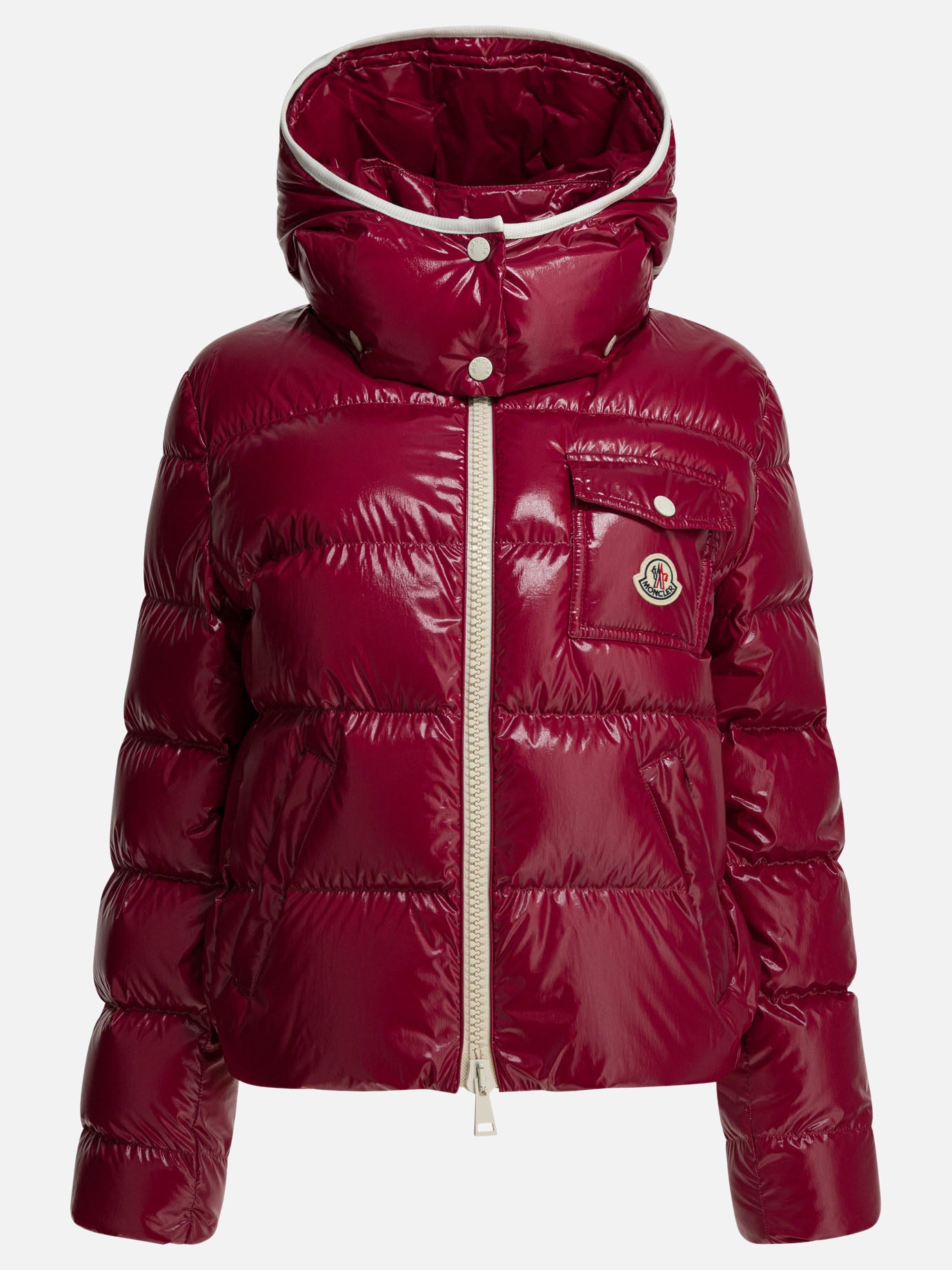 Down jackets Logo  Fuchsia - Moncler Women | PDP | VIETTI Online Store | Zoom-Modal
