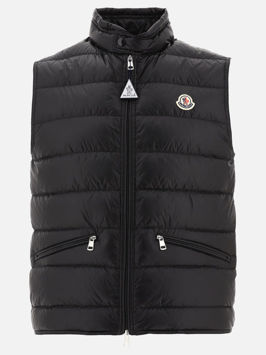 Vest jackets Logo  Black - Moncler Men | PLP | VIETTI Online Store 
